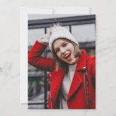 Foto van Periwinkle Checkerboard Graduy Party Kaart (Achterkant)