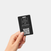 Foto van personeels-ID QR-code van bedrijfsbeveil Badge (Handheld)