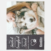 Foto van Pet Dog Memorial Fleece Deken (Voorkant)