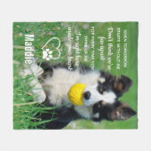 Foto van Pet Dog Memorial Pet Loss Fleece Deken (Voorkant (Horizontaal))