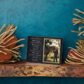 Foto van Pet Loss Herembrance Horse Fotoplaat (Zijkant)