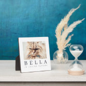 Foto van Pet Memorial Modern Simple Chic Fotoplaat (Insitu)