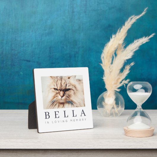 Foto van Pet Memorial Modern Simple Chic Fotoplaat (Insitu)