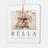Foto van Pet Memorial Modern Simple Chic Keramisch Ornament (Links)