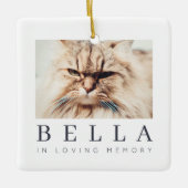 Foto van Pet Memorial Modern Simple Chic Keramisch Ornament (Voorkant)