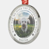 Foto van Pet Memorial Rainbow Bridge Metalen Ornament (Links)