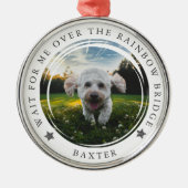 Foto van Pet Memorial Rainbow Bridge Metalen Ornament (Voorkant)
