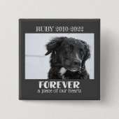 Foto van Pet Memorial Vierkante Button 5,1 Cm (Voorkant)