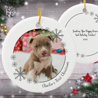 Foto van Pet's First Christmas Keramisch Ornament