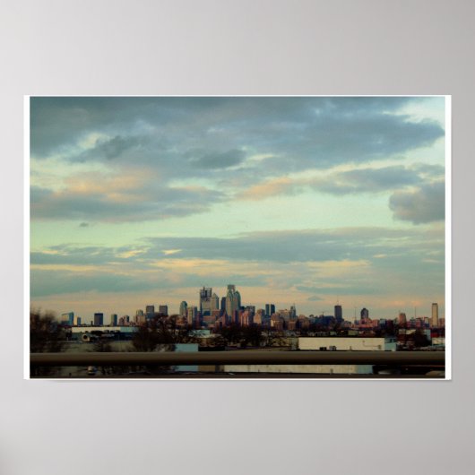 Foto van Philadelphia Silhouet Poster (Voorkant)