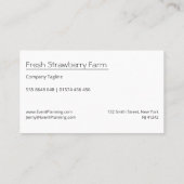 Foto van Pick je eigen Visitekaartje aardbeien (Achterkant)