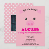 Foto van Piggy Face Birthday Kaart (Voorkant / Achterkant)