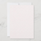 Foto van Pink Chevron Aankondiging (Achterkant)