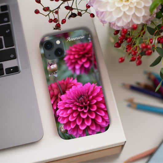 Foto van Pink Dahlia Floral Case-Mate iPhone Case