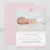 Foto van Pink Diamond Pattern Aankondiging (Voorkant / Achterkant)