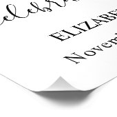 Foto van Pink Floral Memorial Afdruk (Hoek)