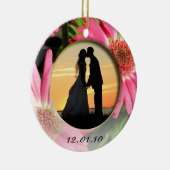 Foto van Pink Gerber Daisy Keramisch Ornament (Rechts)