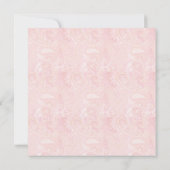 Foto van Pink Paisley Baby Aankondiging (Achterkant)