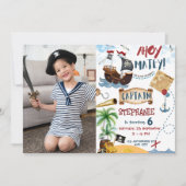 Foto van Pirate Birthday Party Kaart (Voorkant)