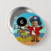 Foto van Pirate Birthday Ronde Button 7,6 Cm (Voorkant /achterkant)