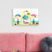 Foto van piraten [12,6x8 inch] canvas afdruk (Insitu (Woonkamer))