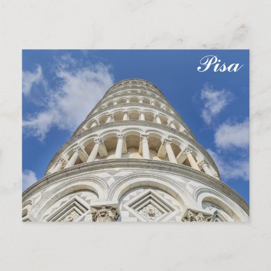 Foto van Pisa Italy Leaning Tower Briefkaart (Voorkant)