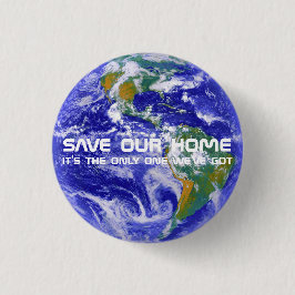 Foto van Planet Earth opslaan Ronde Button 3,2 Cm
