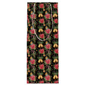 Foto van Poinsettia Family Wijn Cadeautas (Achterkant)