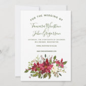 Foto van Poinsettia Greenery met kerstmis... Kaart (Achterkant)