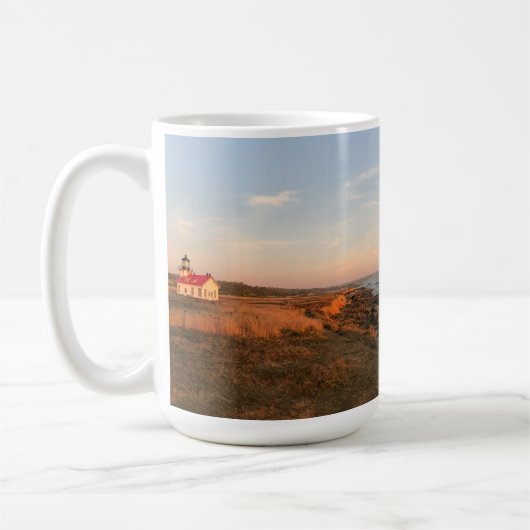Foto van Point Cabrillo Lighthouse Sunset Mendocin Koffiemok (Links)