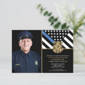 Foto van politie-aflossing op blauwe lijn kaart (Staand voorkant)