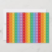 Foto van pop it Party Fidget Birthday Navy Kaart (Achterkant)