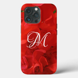 Foto van prachtige, heldere rode Geranium Floral Case-Mate iPhone Case