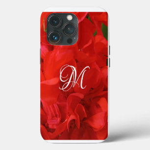 Foto van prachtige, heldere rode Geranium Floral iPhone 13 Pro Hoesje