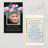 Foto van Prayer Kaarten Memorial Celebration of Li Visitekaartje (Voorkant / Achterkant)