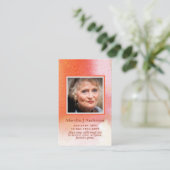 Foto van Prayer Kaarten Memorial Celebration of Li Visitekaartje (Staand voorkant)