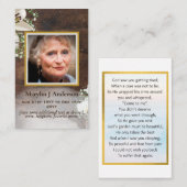 Foto van Prayer Kaarten Memorial Celebration of Li Visitekaartje (Voorkant / Achterkant)