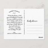 Foto van Prettige feestdagen met briefteringen Briefkaart (Achterkant)