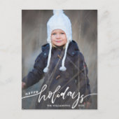 Foto van Prettige feestdagen met briefteringen Briefkaart (Voorkant)