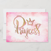  foto van Princess Birthday Kaart (Achterkant)