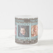 Foto van Proud Grandma Brown en Aqua 4 Matglas Koffiemok (Voorkant rechts)