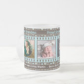 Foto van Proud Grandma Brown en Aqua 4 Matglas Koffiemok (Voorkant links)