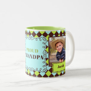 Foto van Proud Grandpa Green en Brown 2 Tweekleurige Koffiemok