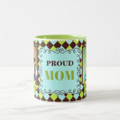 Foto van Proud MOM Green en Brown 2 Tweekleurige Koffiemok (Center)