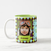 Foto van Proud MOM Green en Brown 2 Tweekleurige Koffiemok (Links)