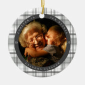 Foto van Pset Charcoal Memorial Two Keramisch Ornament (Voorkant)