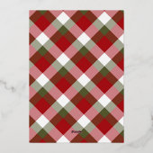 Foto van Pset en Holly Green en Red Bold Folie Feestdagenkaart (Achterkant)