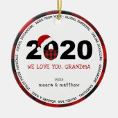 Foto van Pset Grandma 2020 COVID19 Keramisch Ornament (Voorkant)