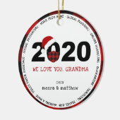 Foto van Pset Grandma 2020 COVID19 Keramisch Ornament (Links)
