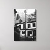 Foto van Quebec Canada Street 1930 Canvas Afdruk (Voorkant)